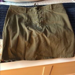 Green skirt